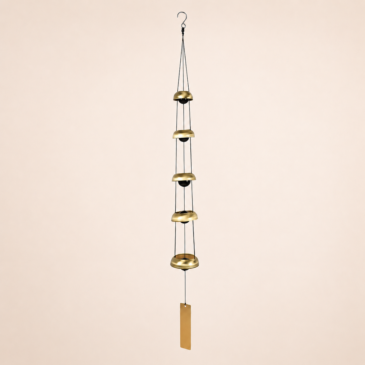 🔔 Quintet Brass Wind Chimes (35-inch)
