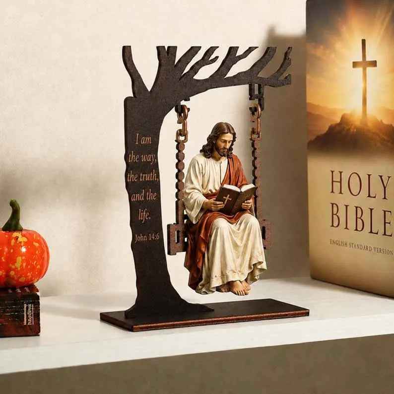 🔥Last Day 50% OFF - ✝️📚Christian Jesus Swing Ornament
