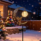 🌙🔥 Limited Time 50% OFF🔥 Solar Hummingbird Moon Garden Light | Elegant Outdoor Stake Lantern for Your Garden
