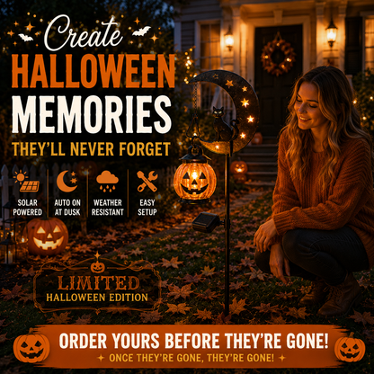 🎃Solar Halloween Garden Stake Light 🌙Spooky Outdoor Yard Decor for Garden, Porch & Pathway