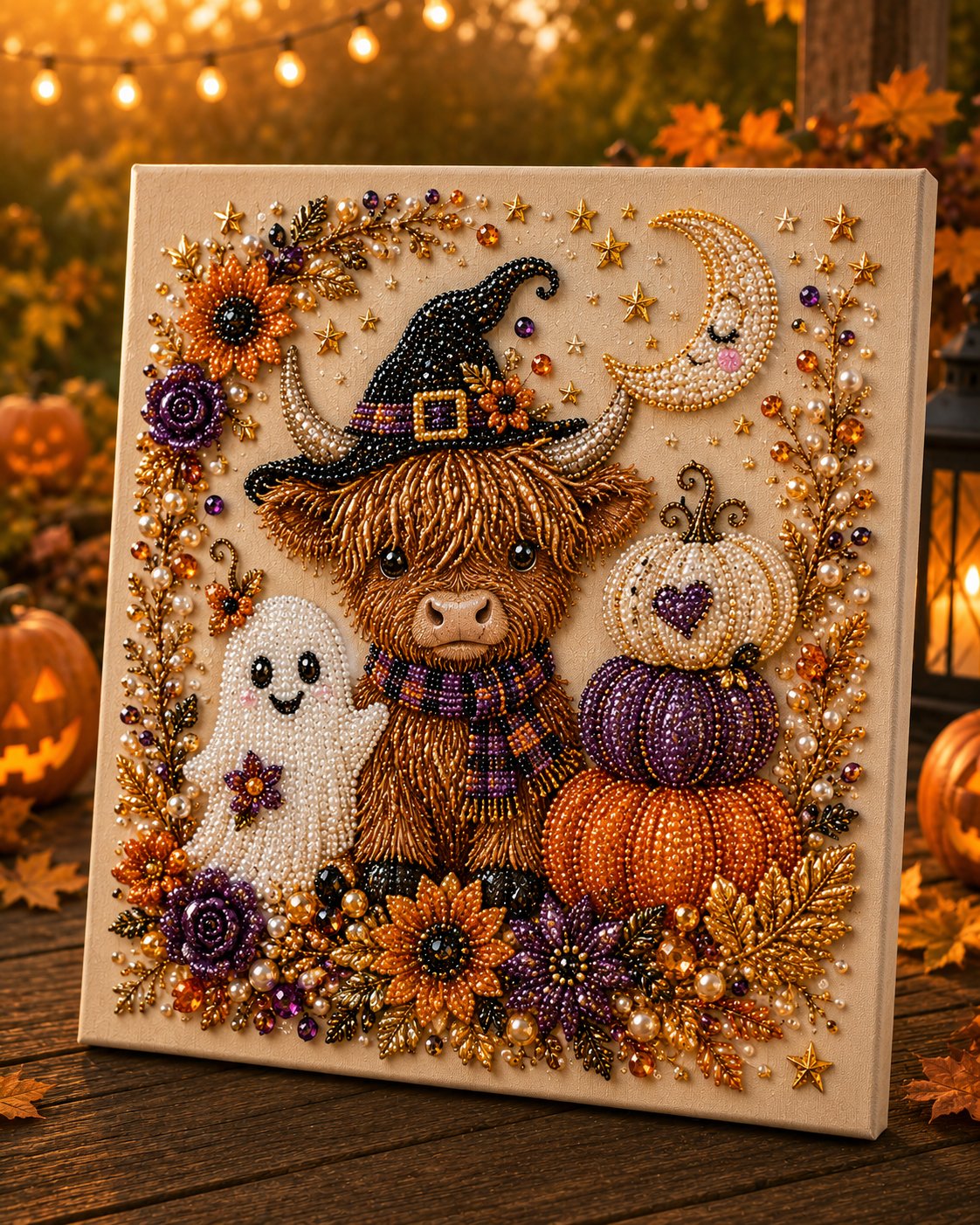 🔥 Up To 60% OFF Sale👻Halloween Pearl Art DIY Kit – Turn Tiny Pearls into Spooky-Cute Magic🧙