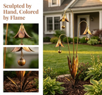 🔔 Enchanting Blue Bellflower Garden Stakes – Bring Beauty, Movement & Gentle Chimes to Your Garden
