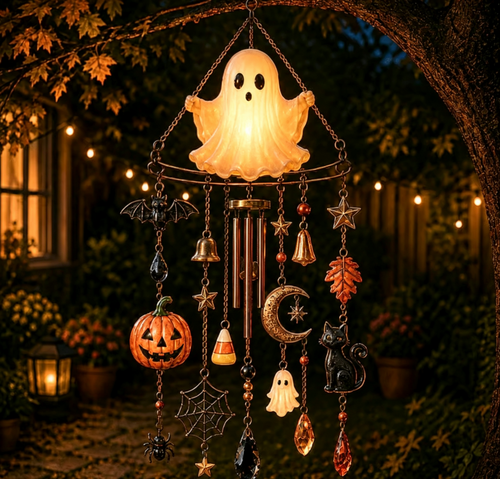 👻Haunted Glow Ghost Wind Chime