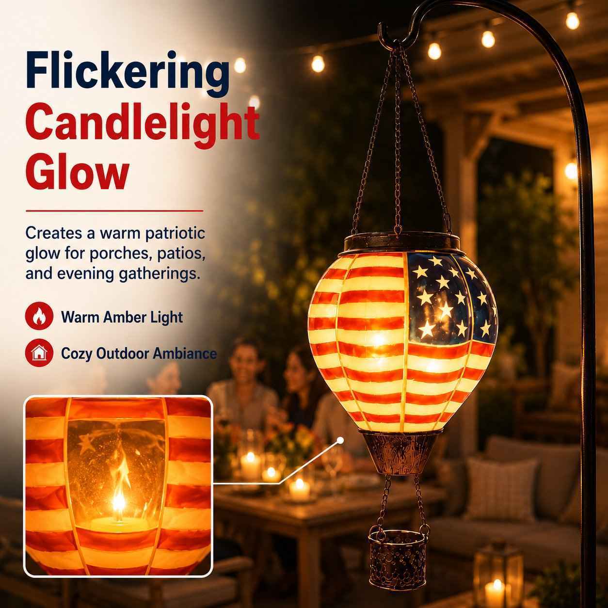 ✨ Limited Edition 🇺🇸 250th Anniversary Solar Lantern