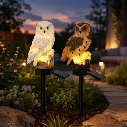 🦉Brighten your garden path today Solar Owl Pathway Light