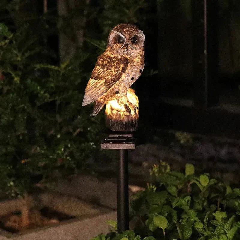🦉Brighten your garden path today Solar Owl Pathway Light