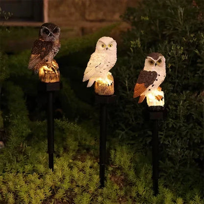 🦉Brighten your garden path today Solar Owl Pathway Light