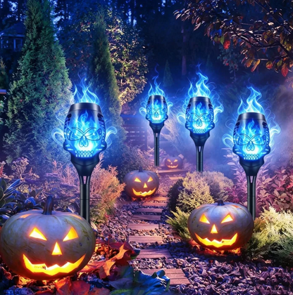 🔥Halloween Early Bird Special Sale 55% OFF🔥Halloween Solar Skull Flame Lights💀