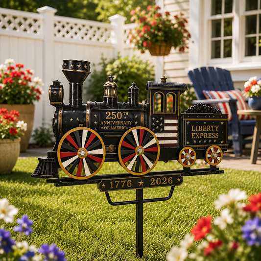 🚂USA 250 “Liberty Express” Train Garden Wind Spinner