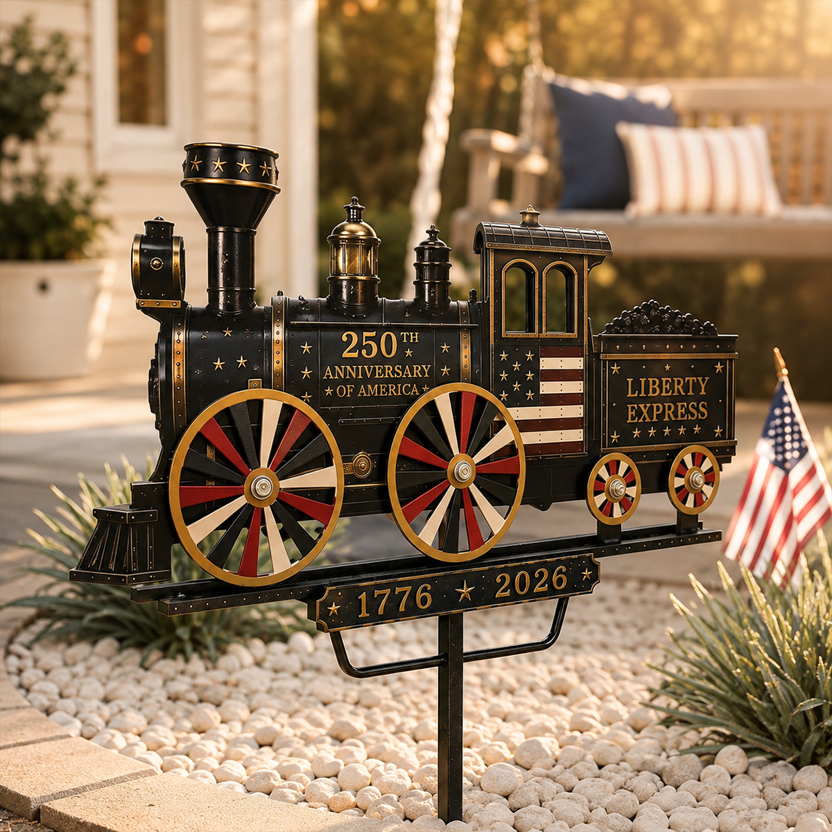 🚂USA 250 “Liberty Express” Train Garden Wind Spinner