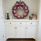 🌿 Pine Cone Wreath with Bow | Front Door Decoration