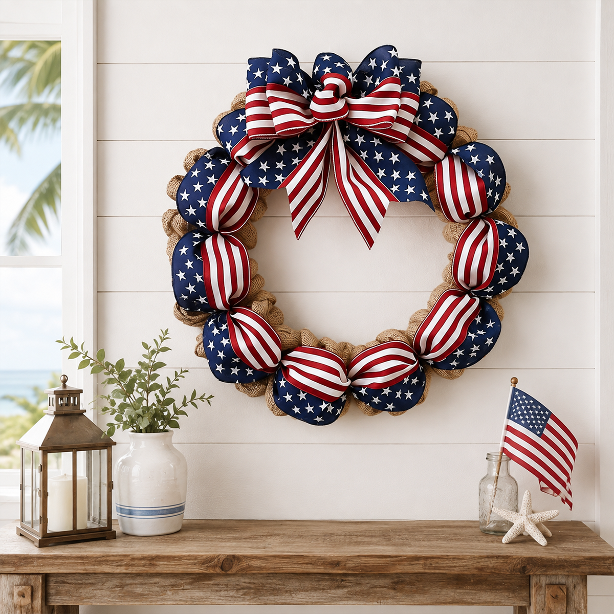 🌿 Pine Cone Wreath with Bow | Front Door Decoration