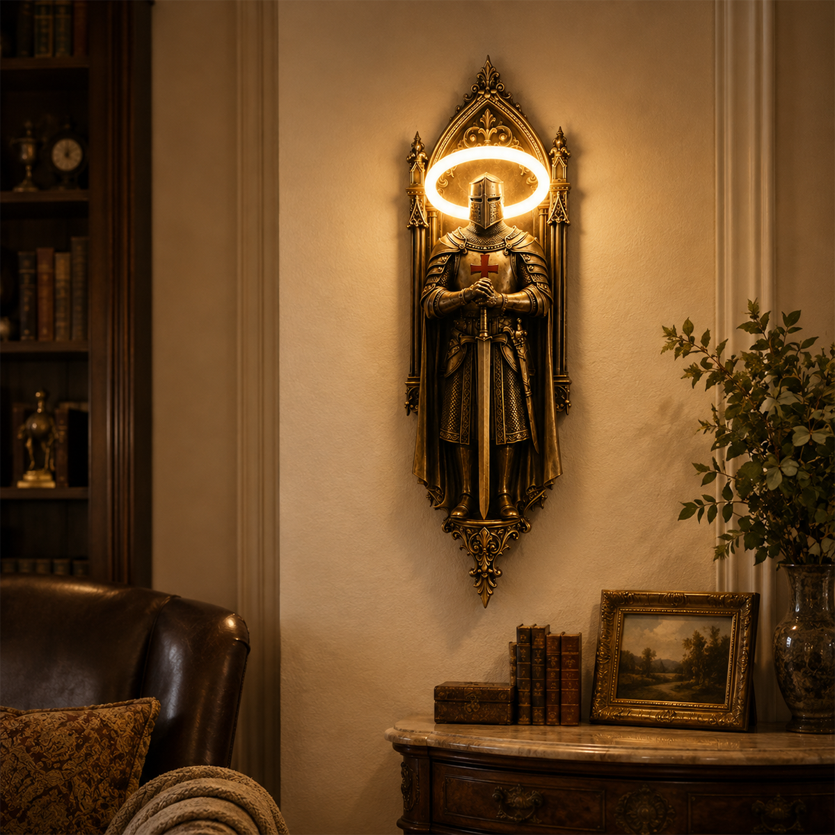 🛡️Illuminate Your Space With The Honor-Knight Wall Lamp✝️⚔️