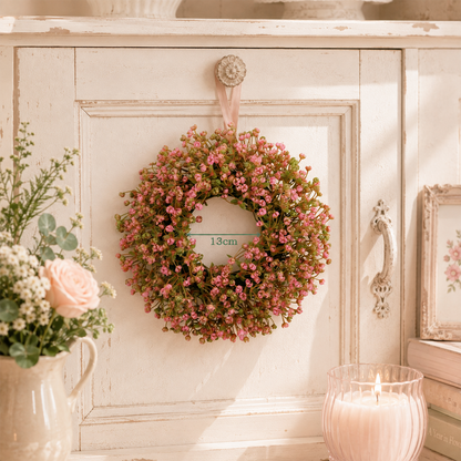 🌿 Artificial Floral Wreath 30cm | Spring Door Wall Decor