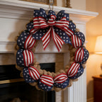 🌿 Pine Cone Wreath with Bow | Front Door Decoration
