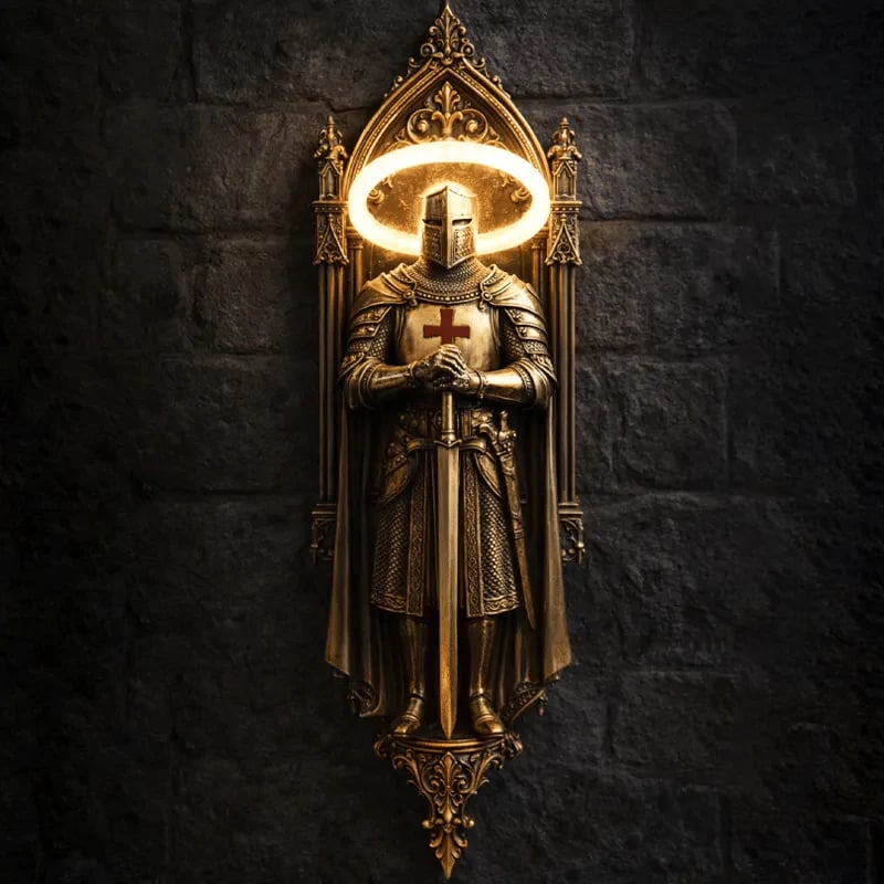 🛡️Illuminate Your Space With The Honor-Knight Wall Lamp✝️⚔️