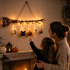 🎃✨ Today 49% OFF🔥 Glowing Witch Broom Wall Hanging | The Perfect Halloween Accent for Any Space
