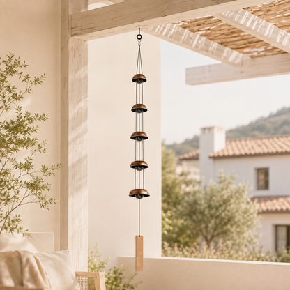 🔔 Quintet Brass Wind Chimes (35-inch)