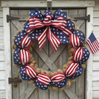 🌿 Pine Cone Wreath with Bow | Front Door Decoration
