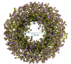 🌿 Artificial Floral Wreath 30cm | Spring Door Wall Decor