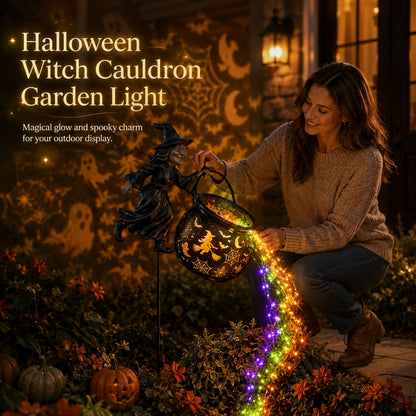 🌟2026 NEW HOT SALE 49% OFF🎃Halloween Witch Cauldron Garden Light