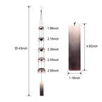 🔔 Quintet Brass Wind Chimes (35-inch)