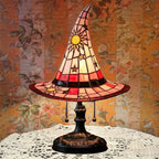 🔥Limited Exclusive 50% OFF♠️Witch Hat Stained Glass Style Night Light🎁