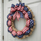 🌿 Pine Cone Wreath with Bow | Front Door Decoration