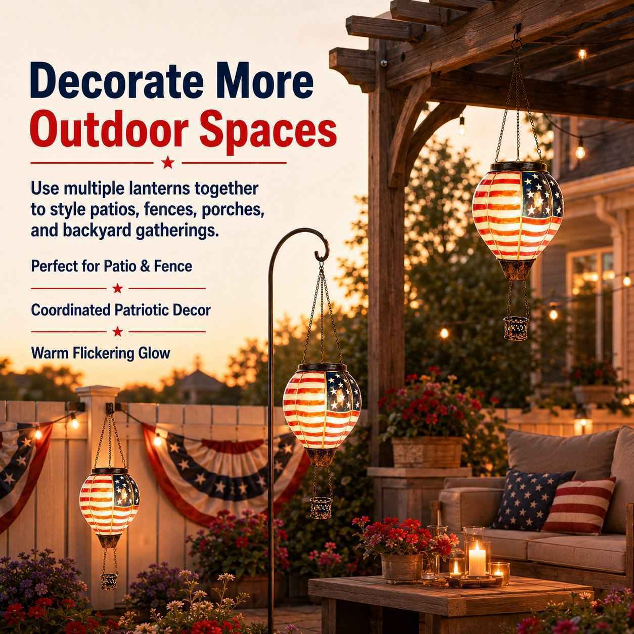 ✨ Limited Edition 🇺🇸 250th Anniversary Solar Lantern