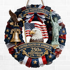 🎁 Custom Wood Sign | America 250th Anniversary Family Gift