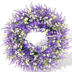 🌿 Artificial Floral Wreath 30cm | Spring Door Wall Decor