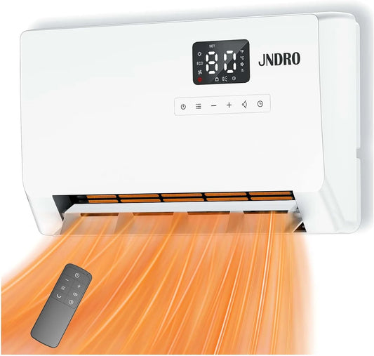 Black Friday Early Bird Deals-Wall-Mounted Space Heater with Thermostat and Remote Control