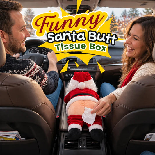🎅🏻💛Funny Santa Butt Tissue Box