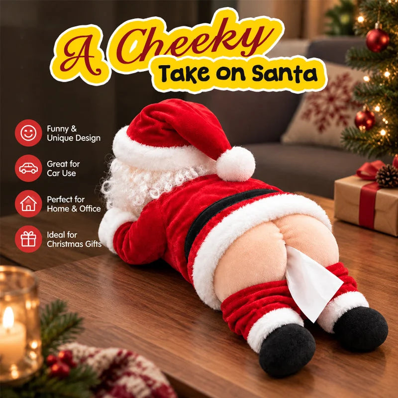 🎅🏻💛Funny Santa Butt Tissue Box
