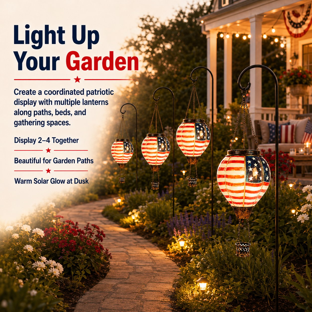 ✨ Limited Edition 🇺🇸 250th Anniversary Solar Lantern