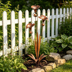 🏡Three Calla Lilies Garden Stake with Bells