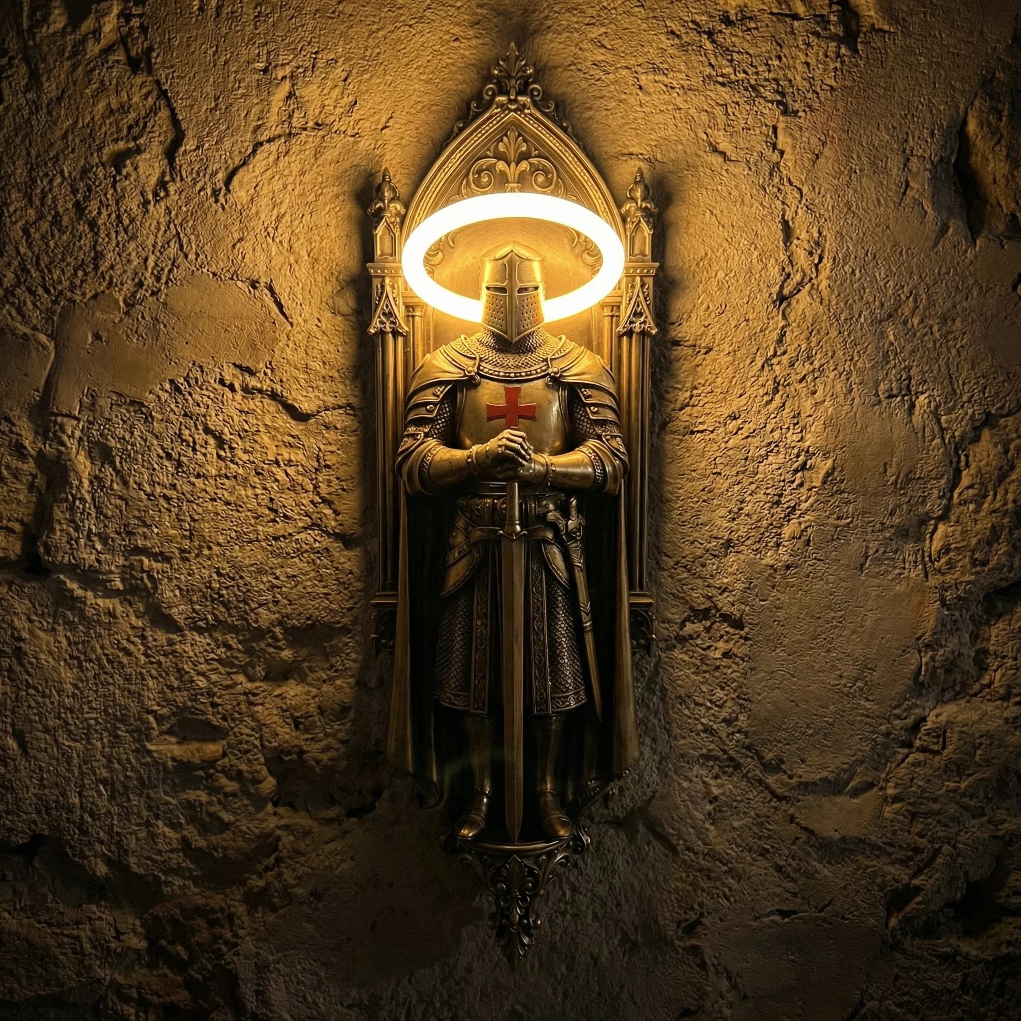 🛡️Illuminate Your Space With The Honor-Knight Wall Lamp✝️⚔️