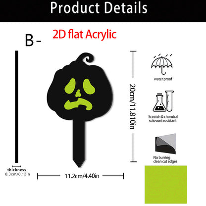 🎃Luminous Acrylic Pumpkin Garden Stake
