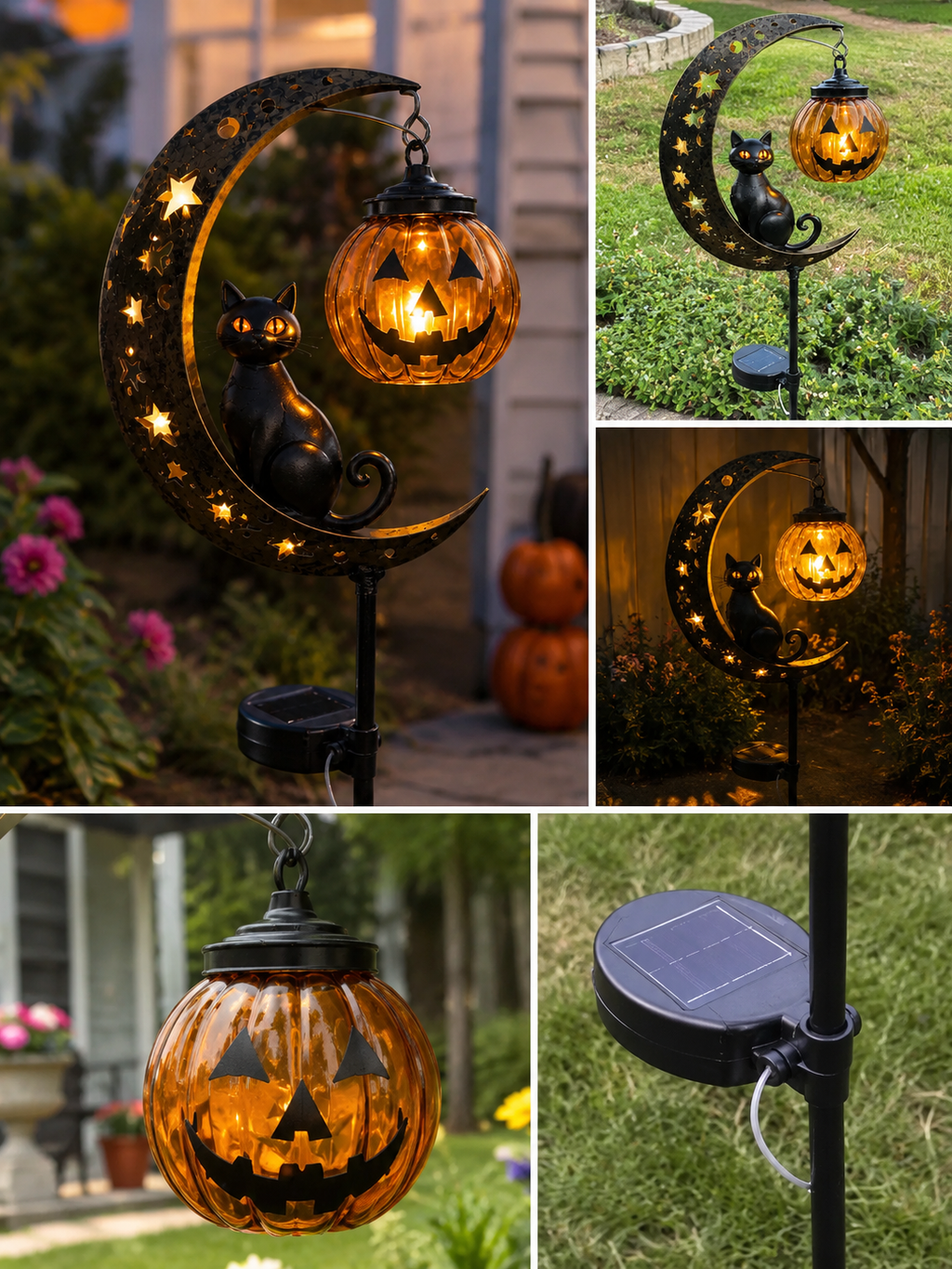 🔥50% OFF TODAY🔥 Solar Halloween Garden Stake Light 🎃👻 Spooky Outdoor Yard Decor for Garden, Porch & Pathway
