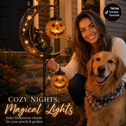 🎃Solar Halloween Garden Stake Light 🌙Spooky Outdoor Yard Decor for Garden, Porch & Pathway