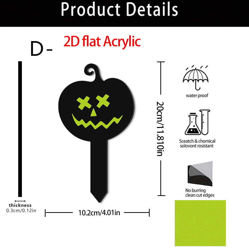 🎃Luminous Acrylic Pumpkin Garden Stake