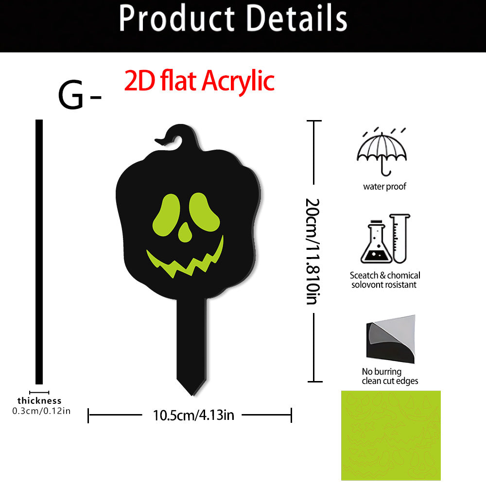 🎃Luminous Acrylic Pumpkin Garden Stake