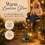 🔥50% OFF TODAY🔥 Highland Cow Garden Lantern Statue 🐮✨ Rustic Farmhouse Outdoor Decor for Garden, Porch, Patio & Yard