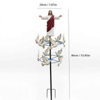 The Divine Jesus & Holy Dove Garden Wind Spinner