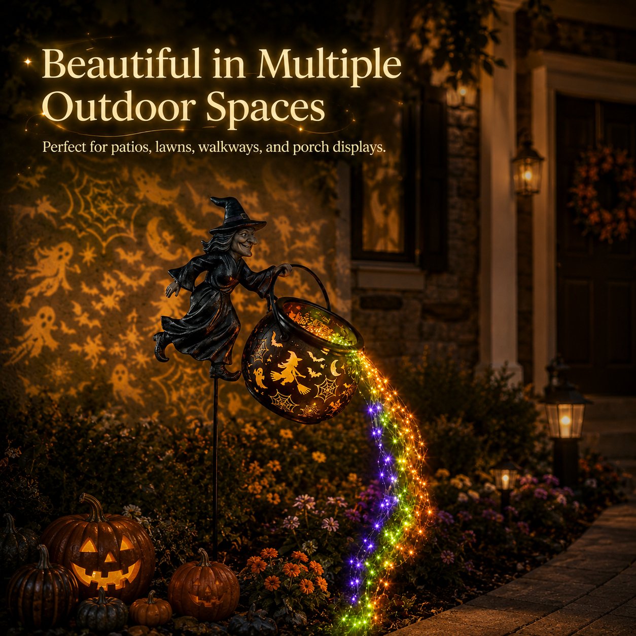🌟2026 NEW HOT SALE 49% OFF🎃Halloween Witch Cauldron Garden Light