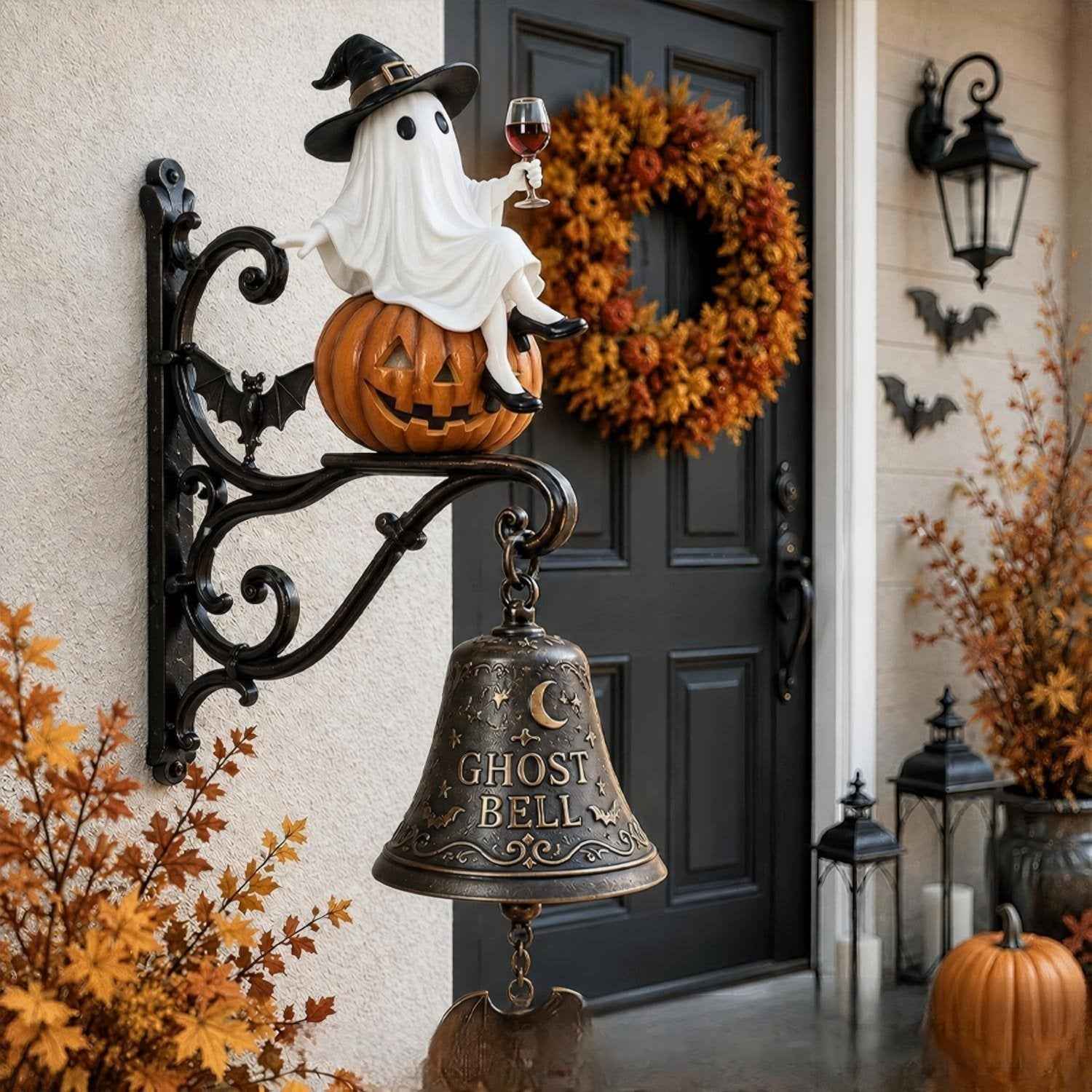 🎃✨ Today Only 49% OFF✨ Vintage Ghost Bell Halloween Decor | Retro Charm by Day, Magical Glow by Night