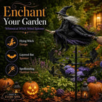 🔥50% OFF TODAY🔥 Enchanted Witch Garden Wind Spinner 🧙‍♀️🎃 Outdoor Halloween Yard Decor for Patio, Porch & Garden