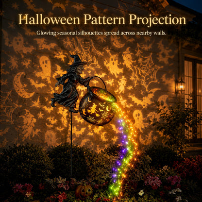 🌟2026 NEW HOT SALE 49% OFF🎃Halloween Witch Cauldron Garden Light